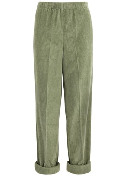 Padow cropped tapered corduroy trousers