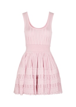 Fluid knitted mini dress