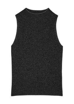 Metallic-knit tank
