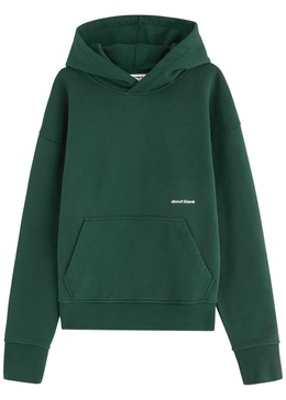 Box logo-print hooded cotton sweatshirt
