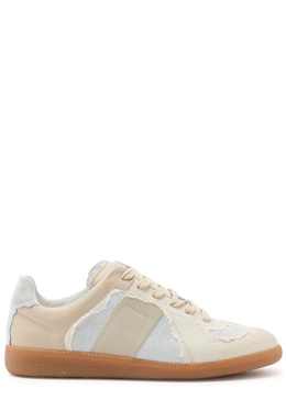 Replica panelled canvas sneakers 