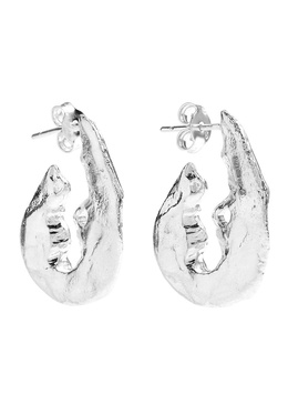 The Crustacean sterling silver hoop earrings