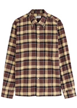 Lazy Day checked brushed-cotton shirt