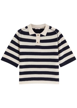 Pauline striped-intarsia wool-blend jumper