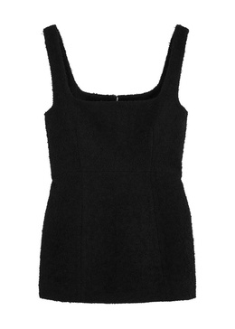 Bouclé wool-blend top 