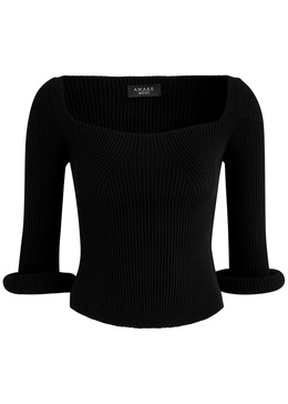 Ribbed-knit top