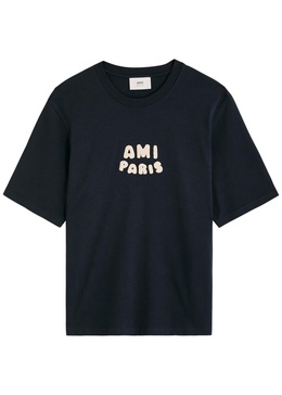 Logo-appliqué cotton T-shirt 