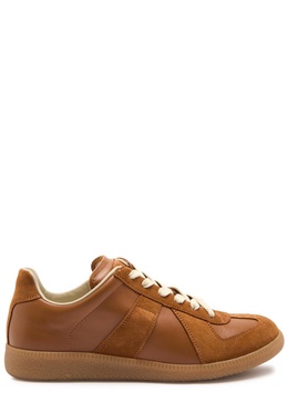 Replica panelled leather sneakers
