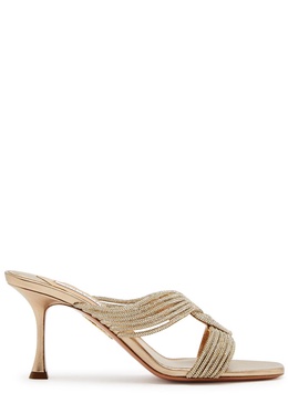 Gatsby 75 embellished leather mules 