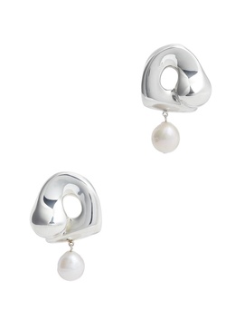 X Simone Bodmer-Turner Sandra large sterling silver drop earrings 