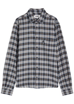 Curtis checked seersucker shirt