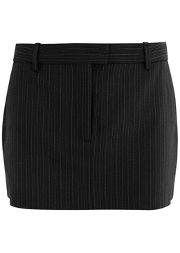 Ina pinstriped wool-blend mini skirt