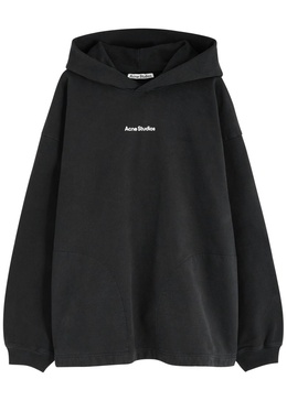 Logo-print hooded cotton sweatshirt