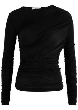 Tania ruched stretch-jersey top