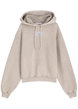 Logo hooded cotton sweatshirt