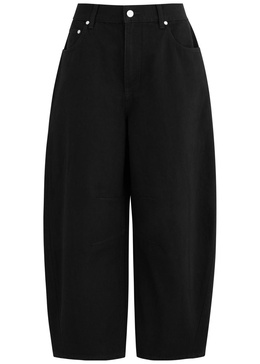 Cocoon cropped barrel-leg jeans
