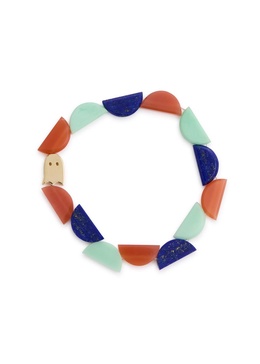 Fantasma Empanada gemstone and 9kt gold bracelet