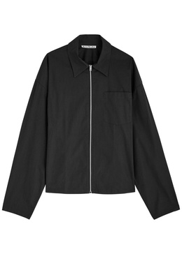 Cotton-poplin overshirt