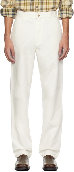 White Simple Trousers