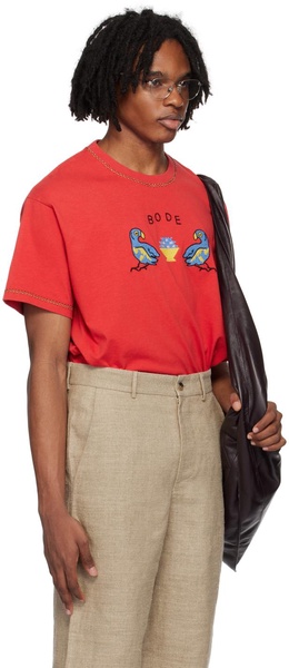 Red Twin Parakeet T-Shirt