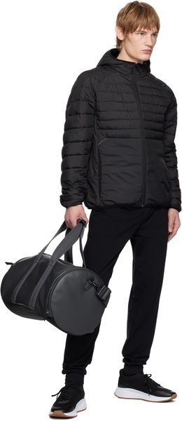 Gray Holdall Faux-Leather Duffle Bag
