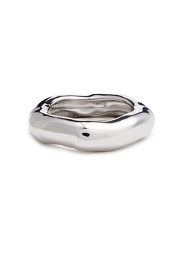Molten large silver-plated bracelet 