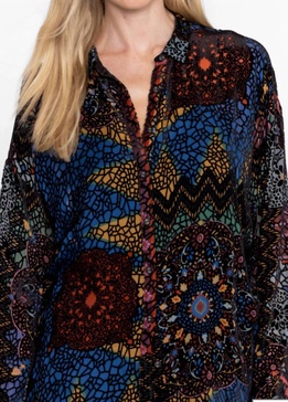 audrey oversized burnout in navy