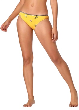 floral bikini in yellow