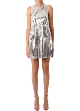 baby doll dress in silver