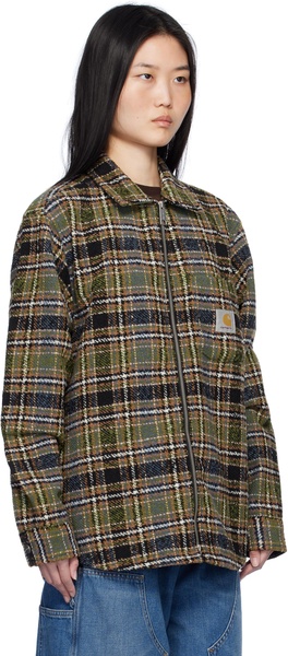 Khaki Stroy Check Shirt Jacket