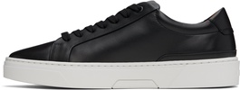 Black Gary Leather Low-Top Sneakers