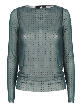 Embellished Light Tulle Jumper Pinko