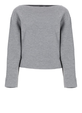 Boat-neck Knitted Jumper Pinko