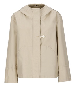 Short Beige Parka