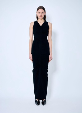 Alexander Wang Women Ruched Wide V Neck Maxi Dress