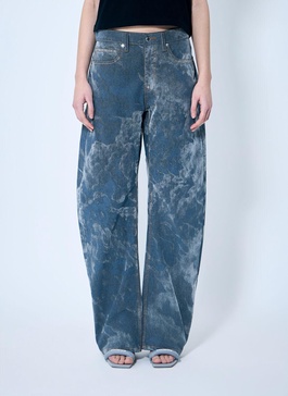 Alexander Wang Women Low Rise Clouding Flocking Jeans