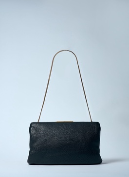 Saint Laurent Women Large Leather Clutch