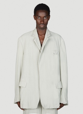 Bottega Veneta Men Light Wool Silk Mouline Blazer