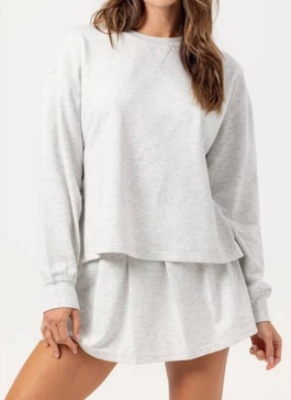 okley pullover in heather grey