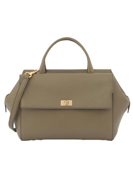 seaton top handle in classic calf leather in fern
