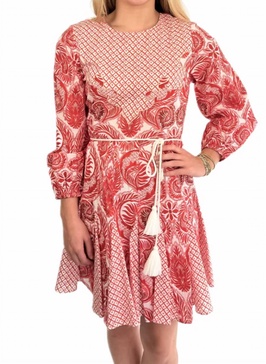 diandra dress in gameday red