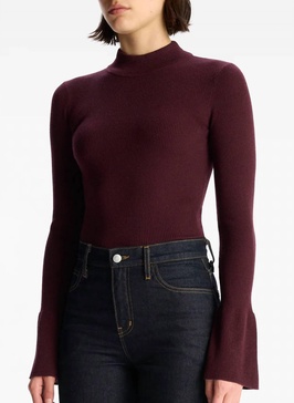 devin sweater in red