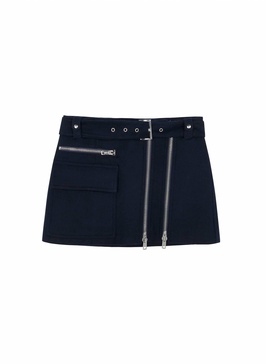 christian skirt nave in navy