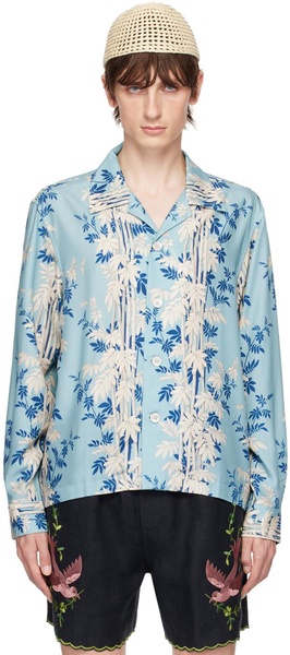 Blue Bamboo Forest Shirt