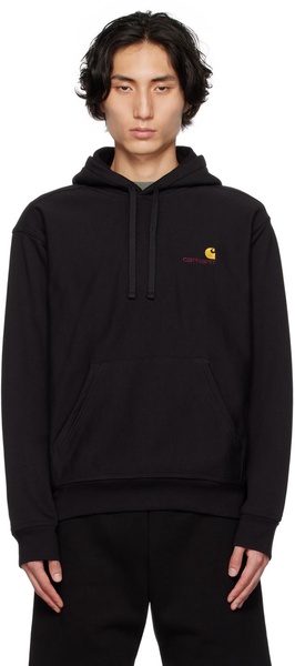 Black American Script Hoodie