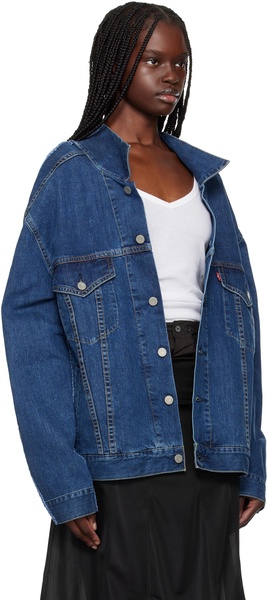 Navy The Cristaseya Edition Paneled Denim Jacket
