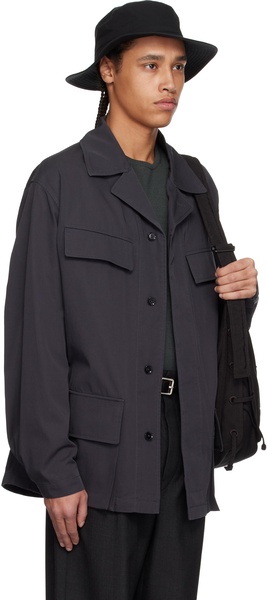 Gray Four Pockets Jacket