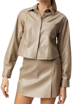 willa shirt in mushroom