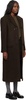 Brown 3 Button Boucle Wool Coat