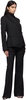 Black Regular-Fit Flared Wool Twill Trousers